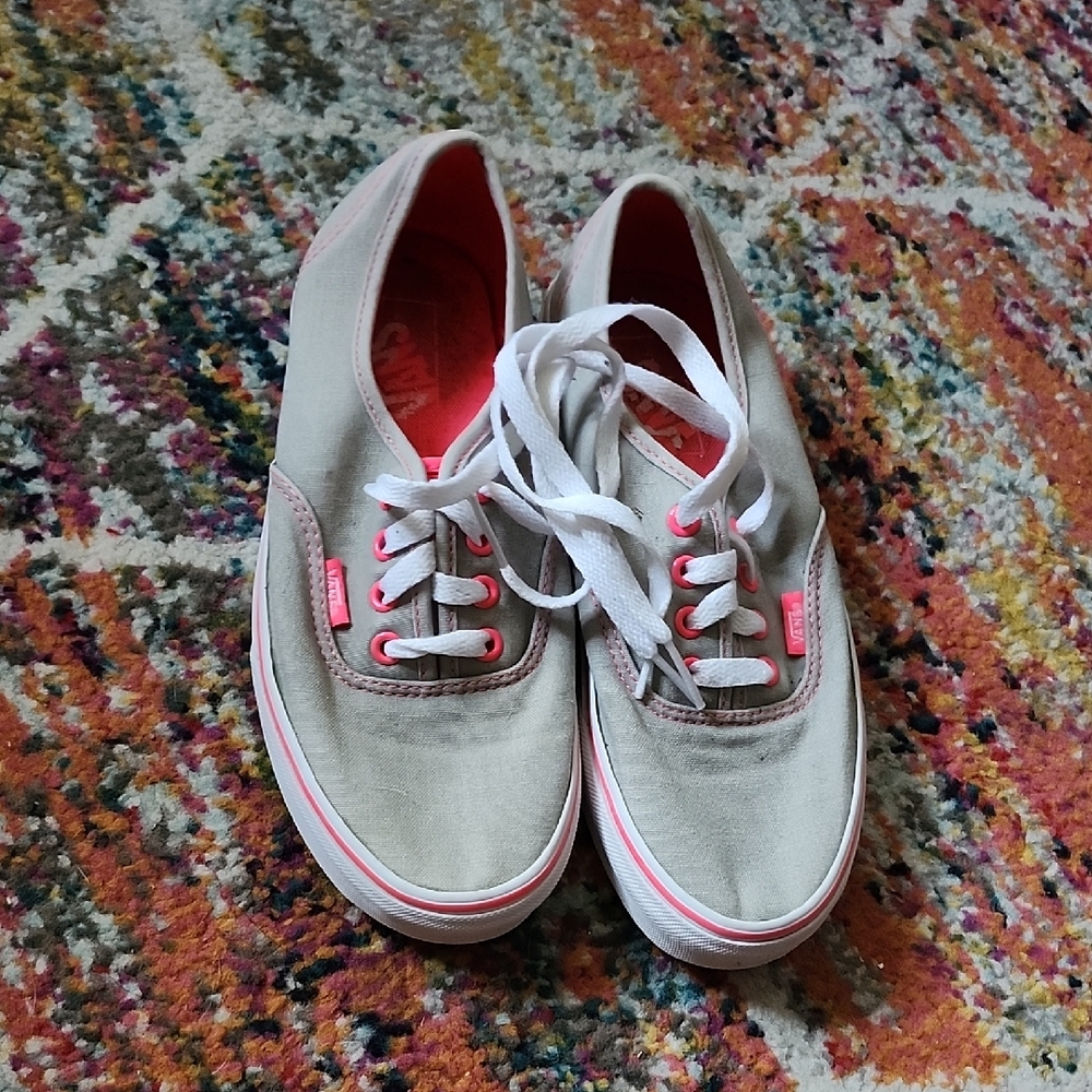 Vans Sneakers- Pink And Gray